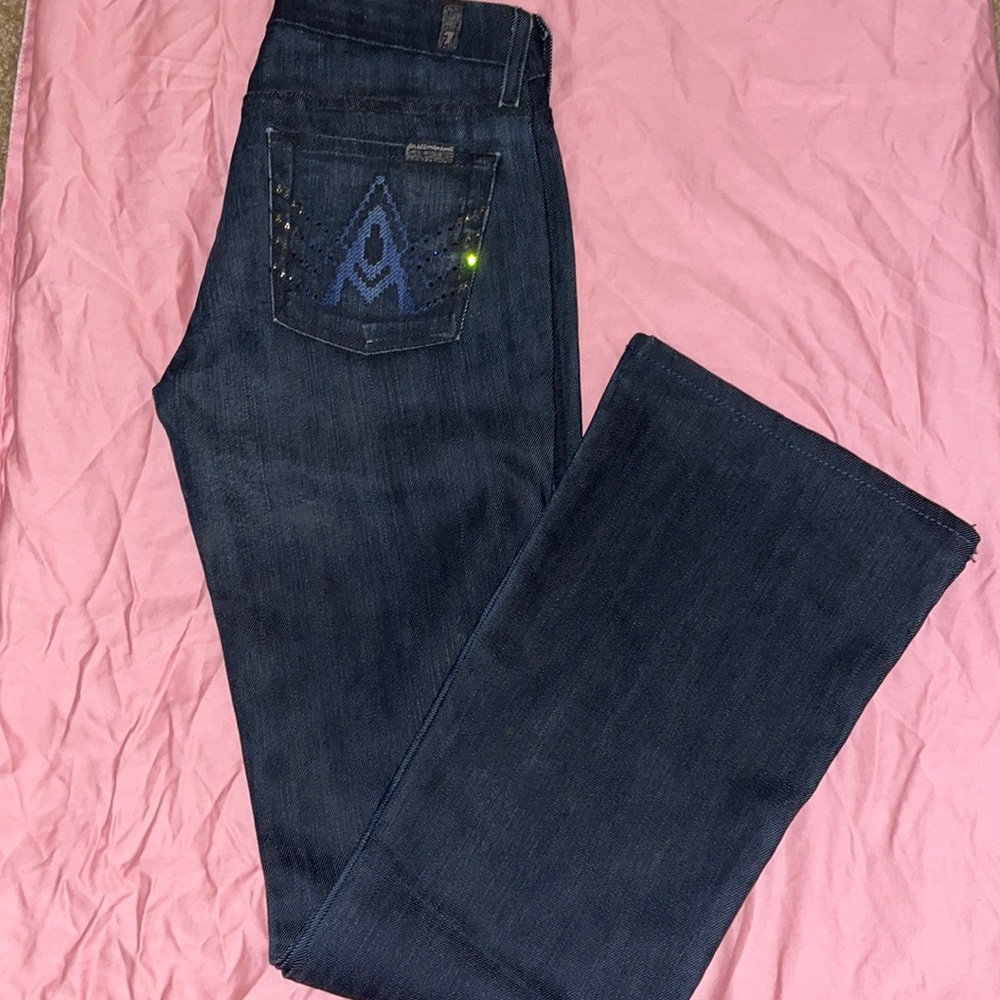 Seven for all mankind with Swarovski crystals